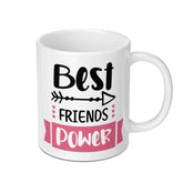 Best Friends Power Mug, Cute Friendship Gift, Bestie Gift Idea, Funny Coffee Mug, Sister Mug, BFF Present, Friends Forever Mug, Mug - Tawshia